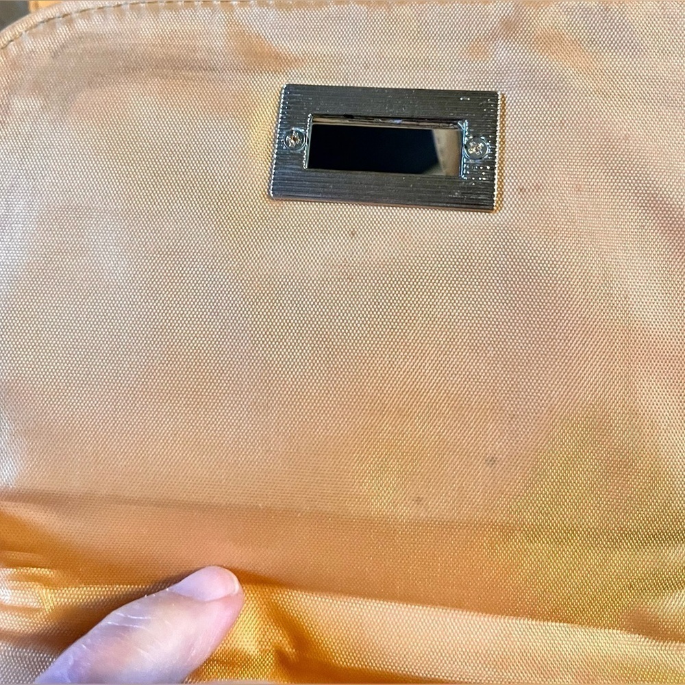 Bueno VTG Mustard Yellow Leather Crossbody Purse Silver Turn Lock Shoulder Bag - Picture 6 of 12